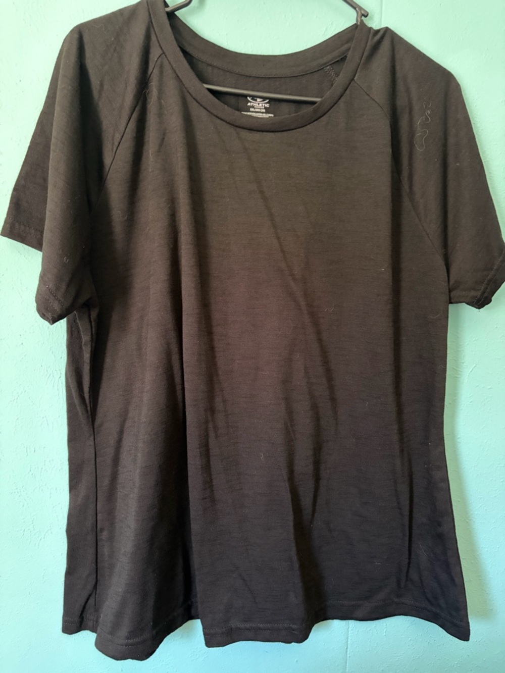 Athletic Works Black Short Sleeve Crew Neck Tee. NWOT